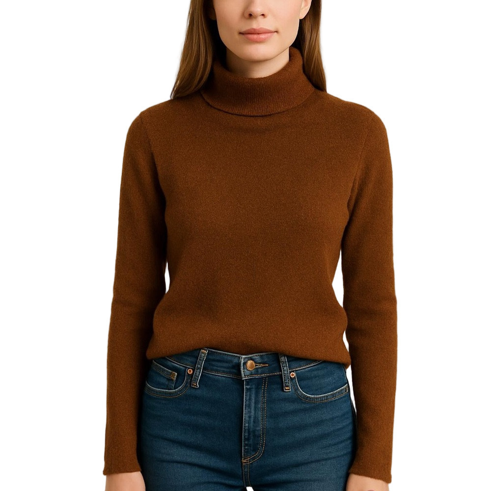 Aritzia Wilfred Brown Turtleneck Sweater Medium